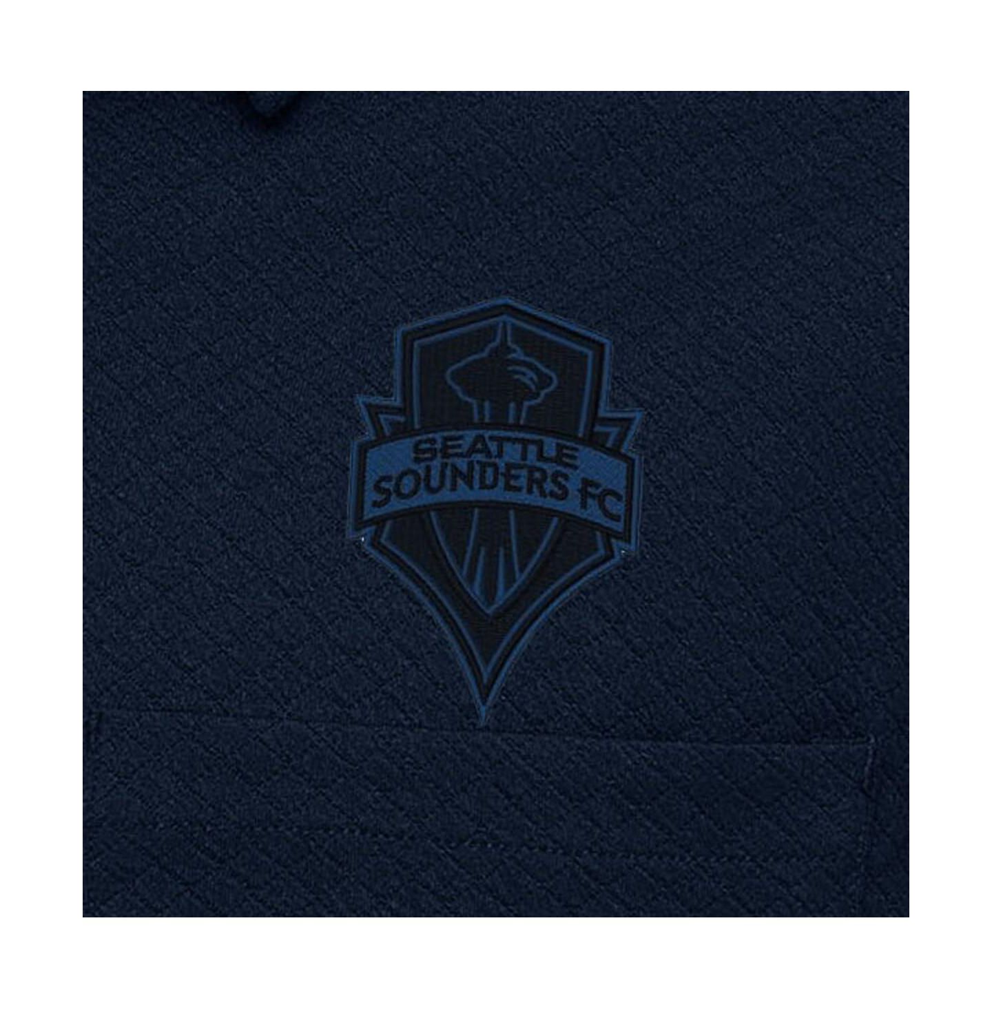Мужские куртки Antigua Navy Seattle Sounders FC Streamer Diamond Button-Up Shacket — фото 4