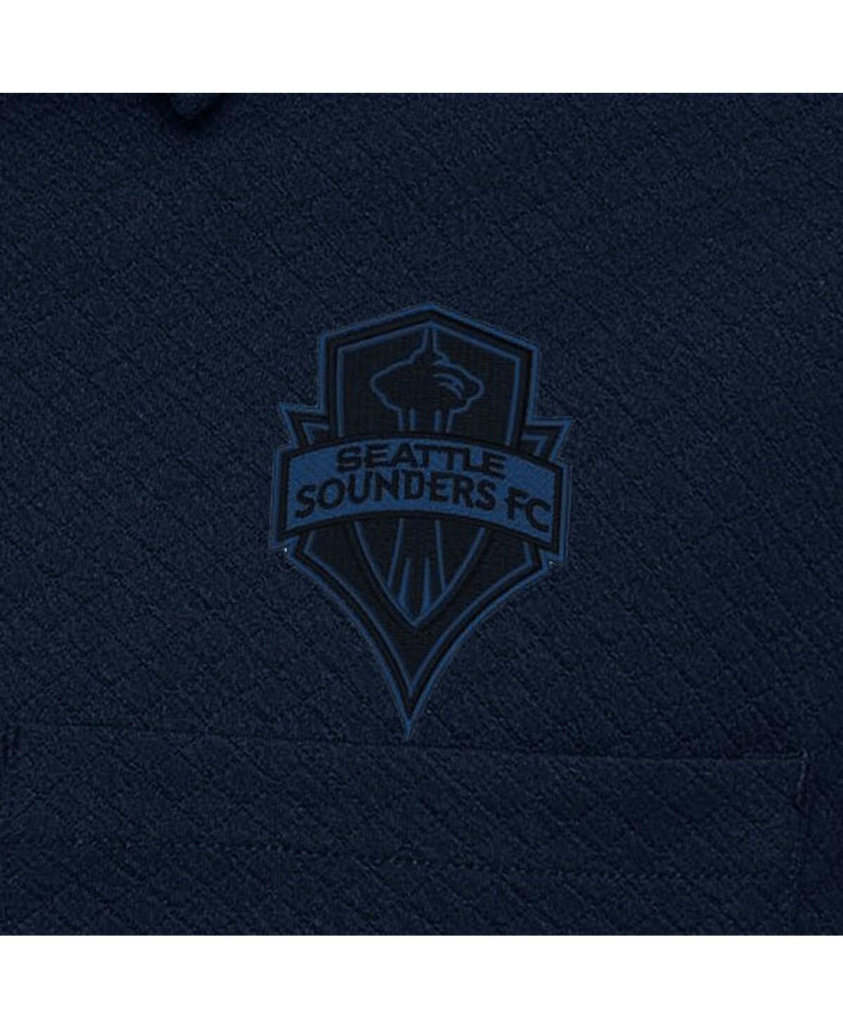 Antigua Men's Navy Seattle Sounders Fc Streamer Diamond Button-Up Shacket