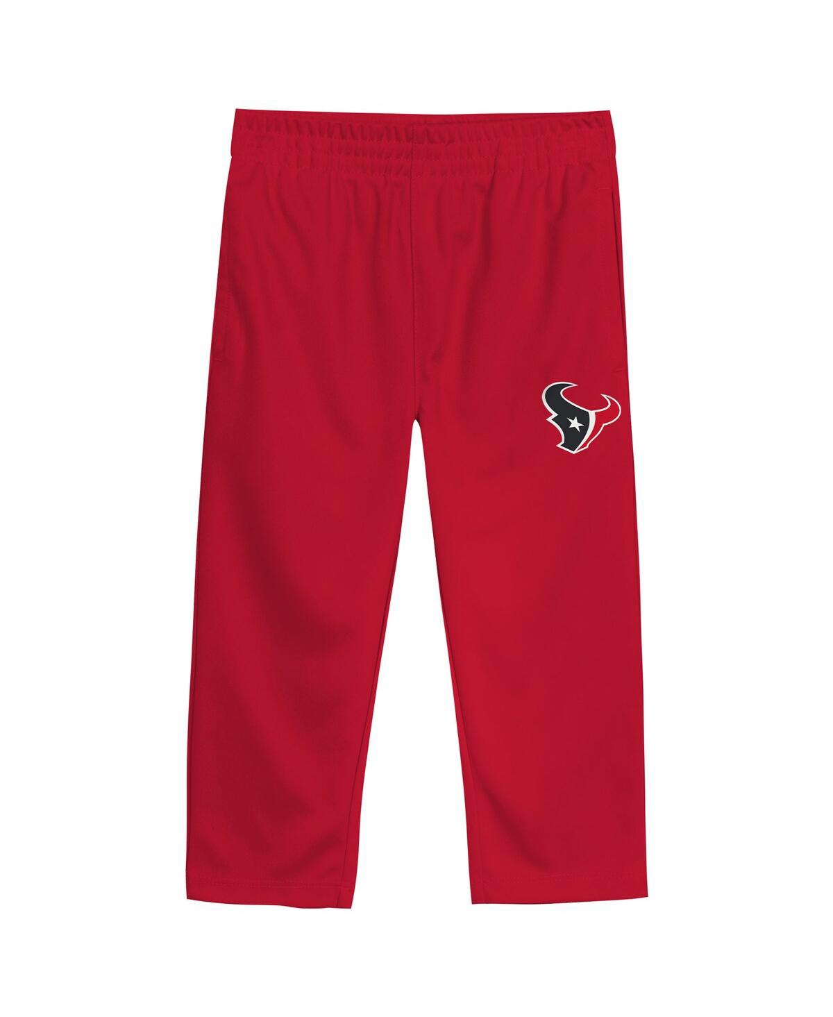 Outerstuff Toddler 2-piece Navy/red Houston Texans Red Zone V-neck T-shirt And Pants Set In Red
