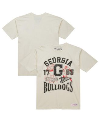 Mitchell & Ness - Men's Cream Georgia Bulldogs Heritage Scholar T-Shirt