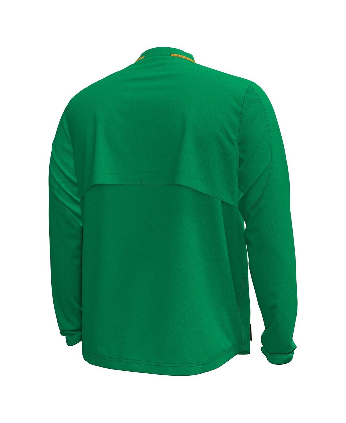 Under Armour Men's Green Notre Dame Fighting Irish Unstoppable Woven Anorak Storm Tech Half-zip Jacket In Green