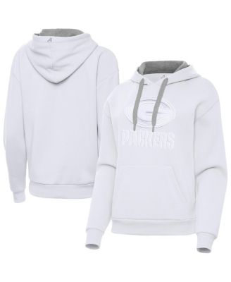 Women's White Green Bay Packers Victory Pullover Hoodie