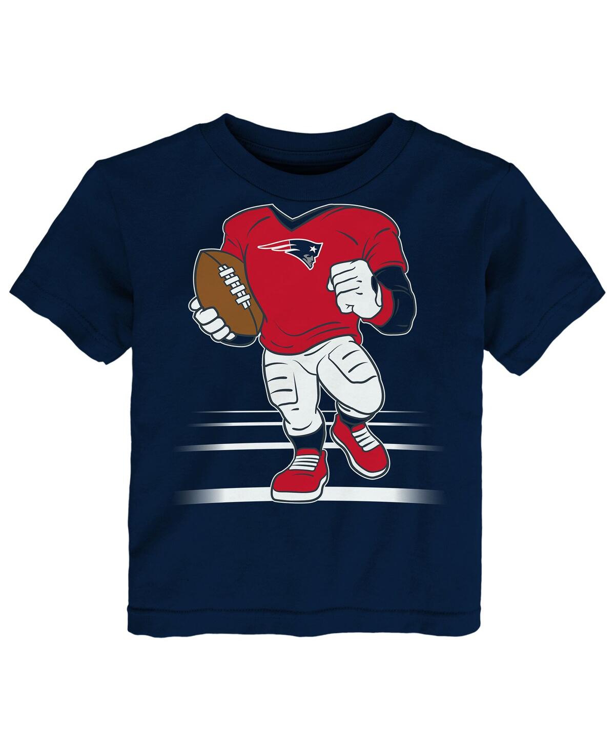 Outerstuff Toddler  Navy New England Patriots Game Fit T-shirt In Blue