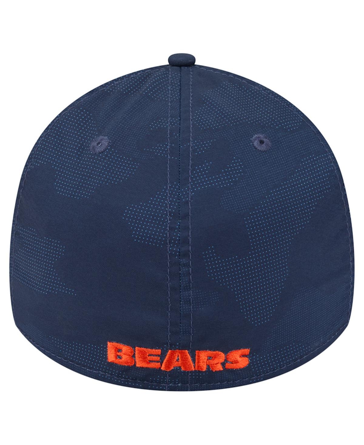New Era Men's Navy Chicago Bears Tonal Camo 39thirty Stretch Fit Hat In Blue