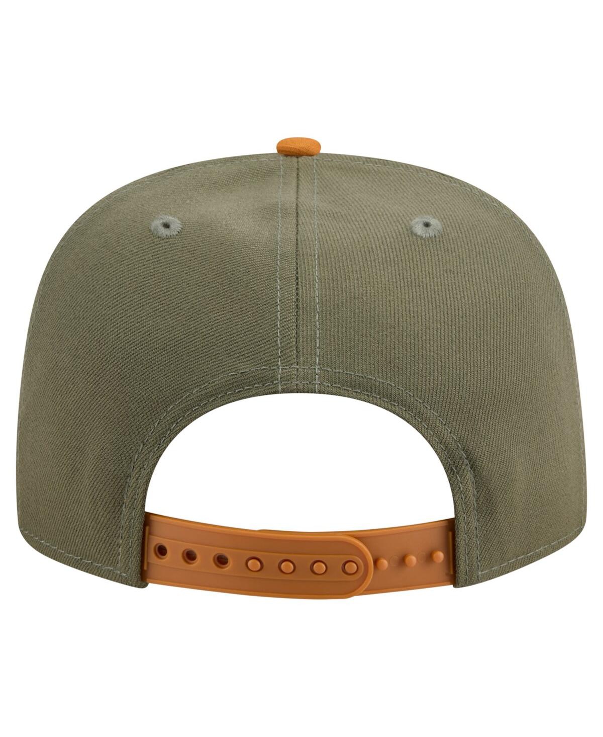 New Era Men's Olive/brown New York Yankees Color Pack A-frame 9fifty Snapback Hat In Multi