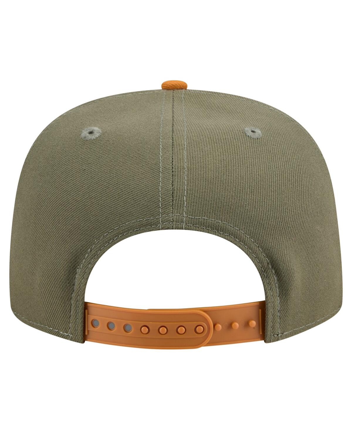 New Era Men's Olive/brown Boston Red Sox Color Pack A-frame 9fifty Snapback Hat In Multi