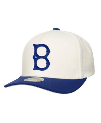 Mitchell & Ness - Men's&nbsp;Cream Brooklyn Dodgers Coop Stretch-Snapback Hat