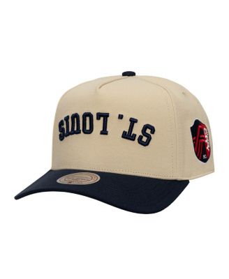 Mitchell & Ness - Men's Cream/Navy St. Louis CITY SC Upside Down Pro Pinch Snapback Hat