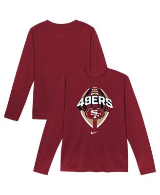 Nike - Preschool Scarlet San Francisco 49ers Primetime Legend Icon&nbsp;Long Sleeve Performance T-Shirt