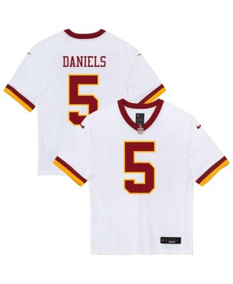 Nike - Preschool Jayden Daniels White Washington Commanders Game Super Bowl Era Jersey