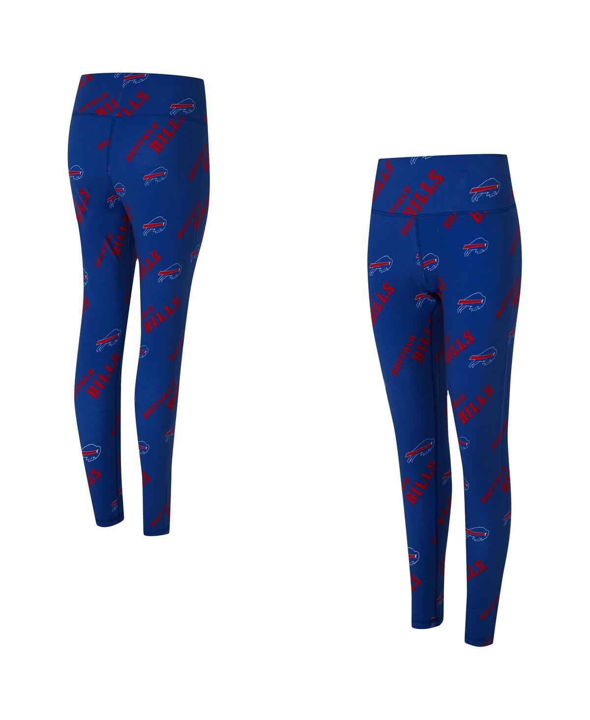 Concepts Sport Women's Royal Buffalo Bills Mosaic Allover Print Leggings In Blue