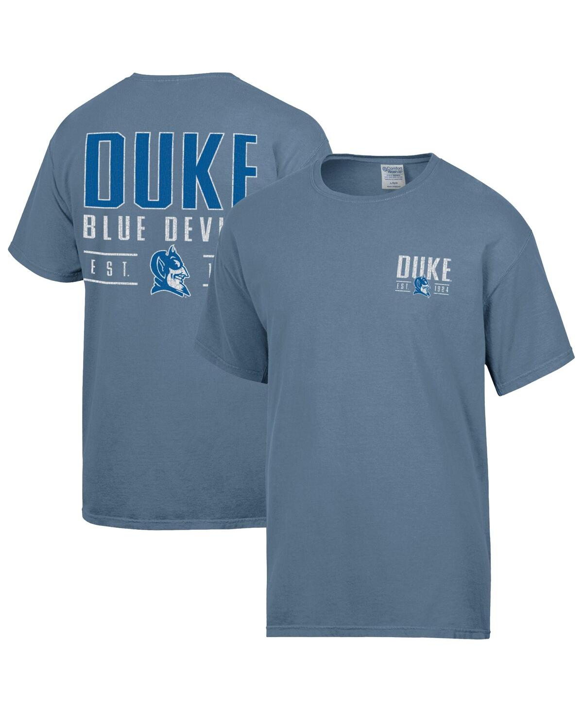 Comfortwash Men's Blue Duke Blue Devils Big Name T-shirt In Blue