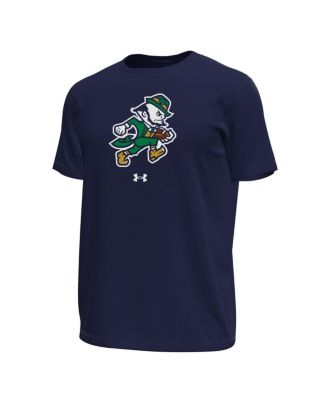 Men's Navy Notre Dame Fighting Irish Sporting Leprechaun Tech Stretch T-Shirt
