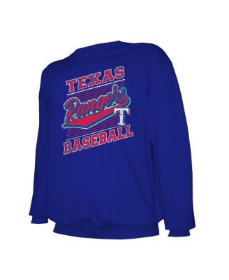 Men's Royal Texas Rangers Lightweight Crew Sweatshirt