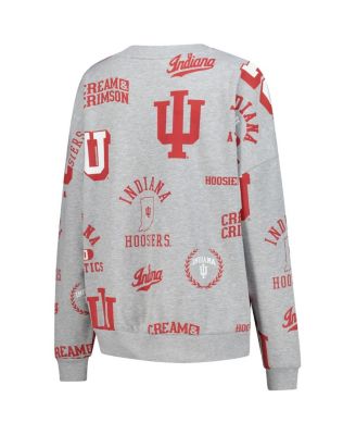 Women's Heather Gray Indiana Hoosiers Always on Repeat Fleece Sweatshirt