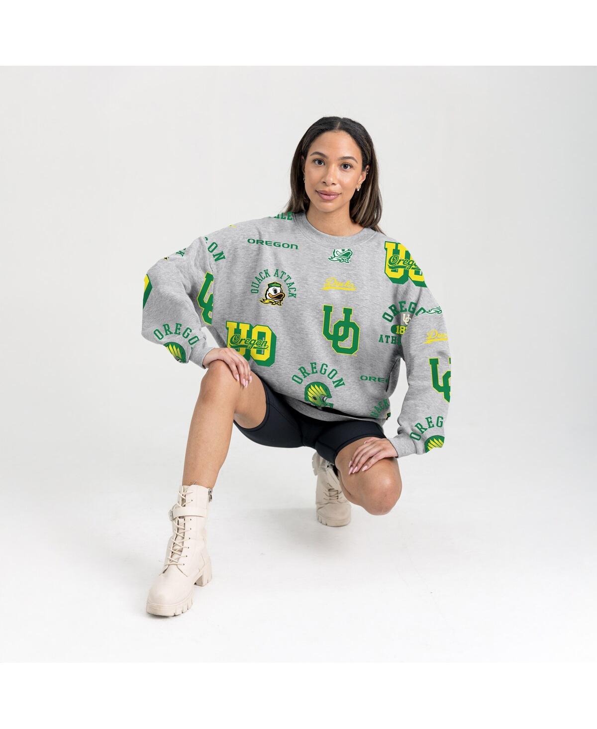 Gameday Couture Women's Gray Oregon Ducks Always On Repeat Fleece Sweatshirt In Gray