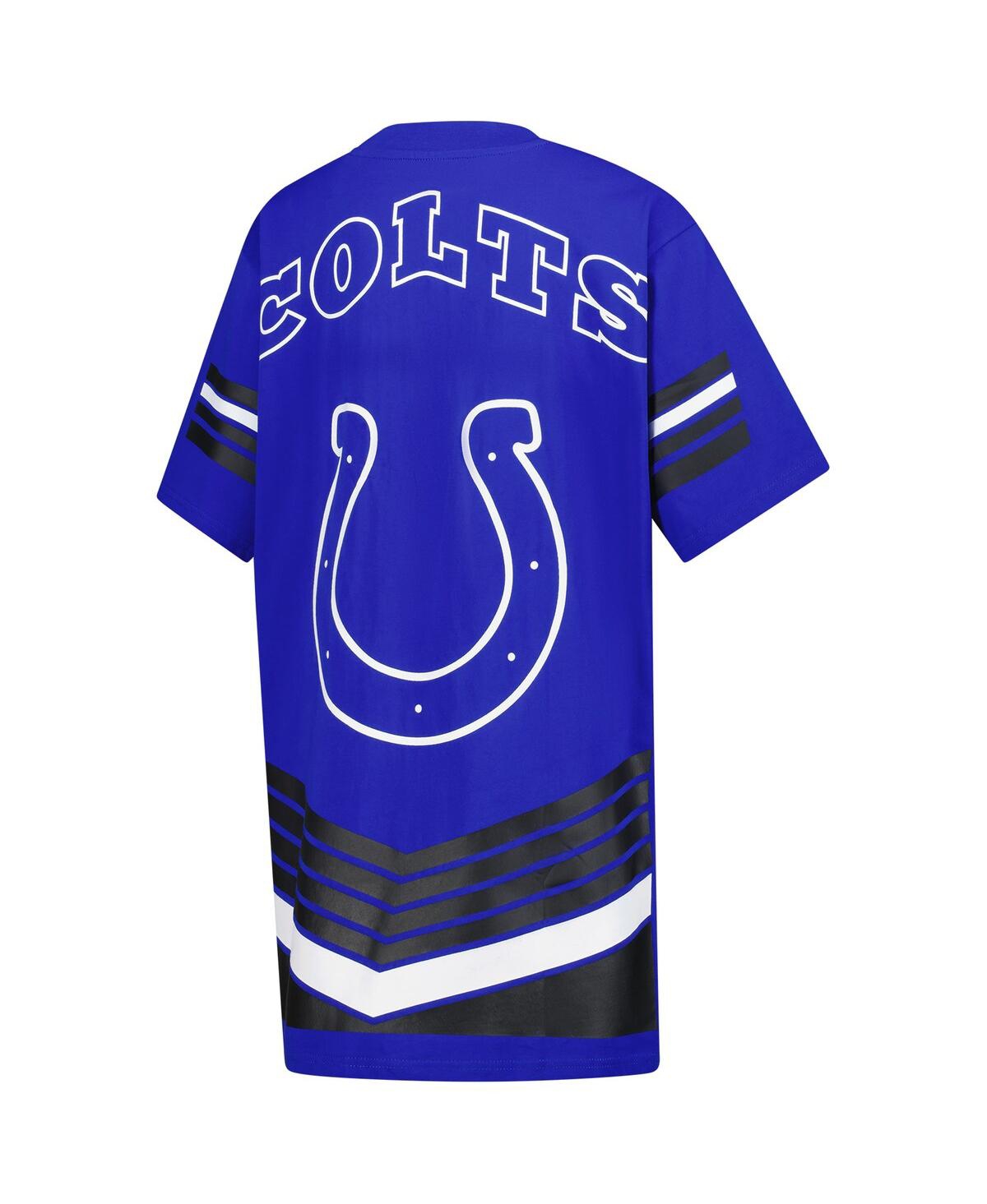Gameday Couture Women's Royal Indianapolis Colts Perfect Score Vintage T-shirt Dress In Blue