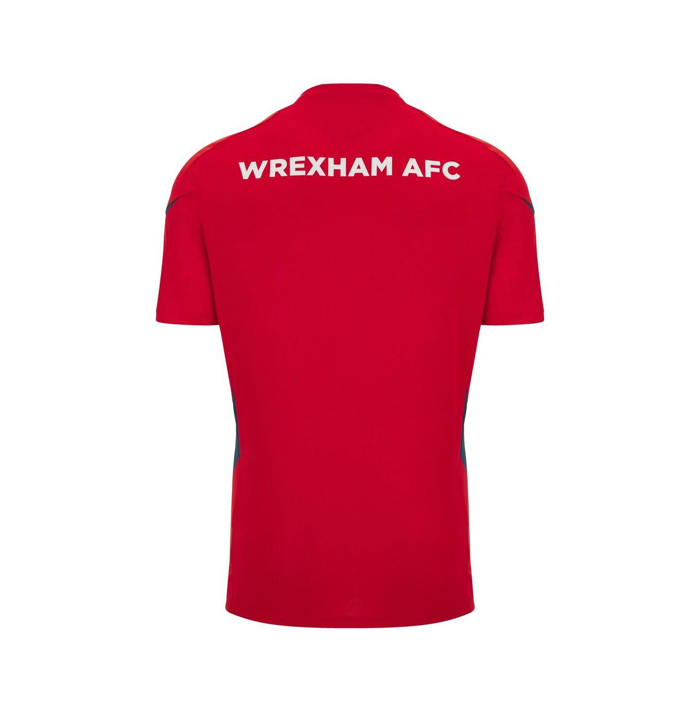Мужской топ Macron Red Wrexham Training Jersey — фото 3