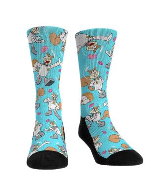 Rock 'Em - Men's and Women's SpongeBob SquarePants Sandy All Over Print Crew Socks