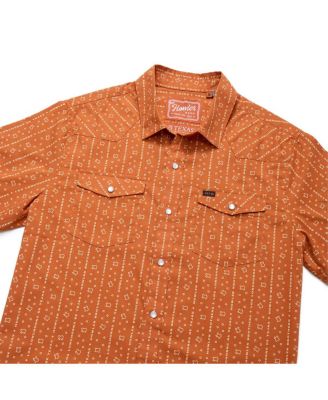 Men's Texas Orange Texas Longhorns x Howler Brothers Texas Print Full-Snap Shirt