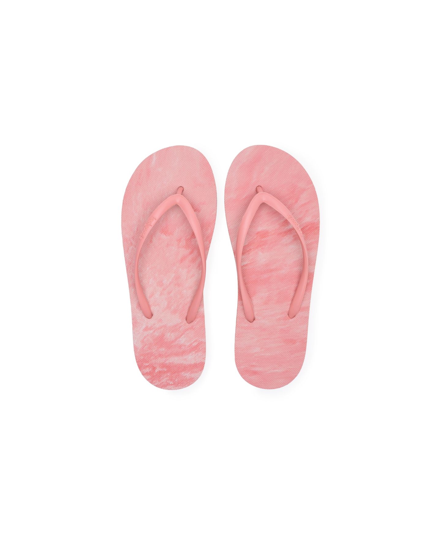 Женские сандалии Feelgoodz Slimz Remix Natural Rubber Flip-Flip Thong, цвет: Коралловый — фото 2