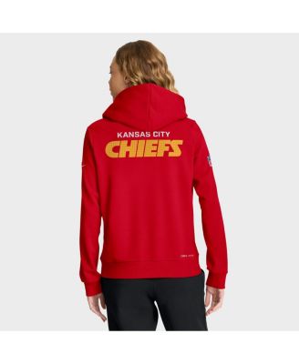 Women's Red Kansas City Chiefs Sideline Standard Issue&nbsp;Initial Home&nbsp;Dri-FIT Hoodie