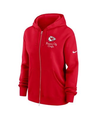 Women's Red Kansas City Chiefs Phoenix Rewind Full-Zip Hoodie