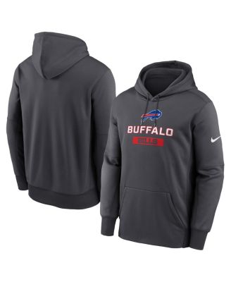 Nike - Men's Anthracite Buffalo Bills Toss Sweep Performance Pullover Hoodie