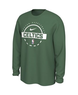 Men's Kelly Green Boston Celtics Authentic Long Sleeve Practice T-Shirt