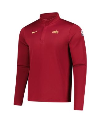 Men's Wine Cleveland Cavaliers 2025/26 Authentic Coaches Quarter-Zip Dri-Fit Sweatshirt