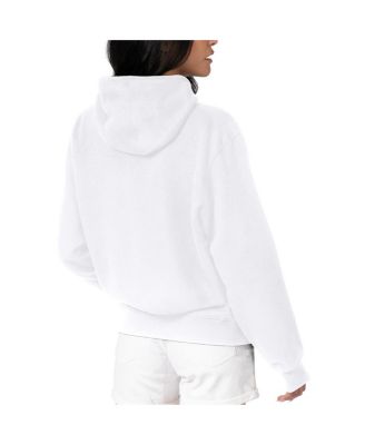 Women's White Houston Texans H-Town Fleece Pullover Hoodie