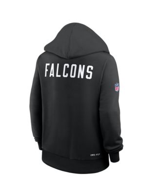 Women's Black Atlanta Falcons Throwback Sideline Standard Issue Dri-FIT Hoodie