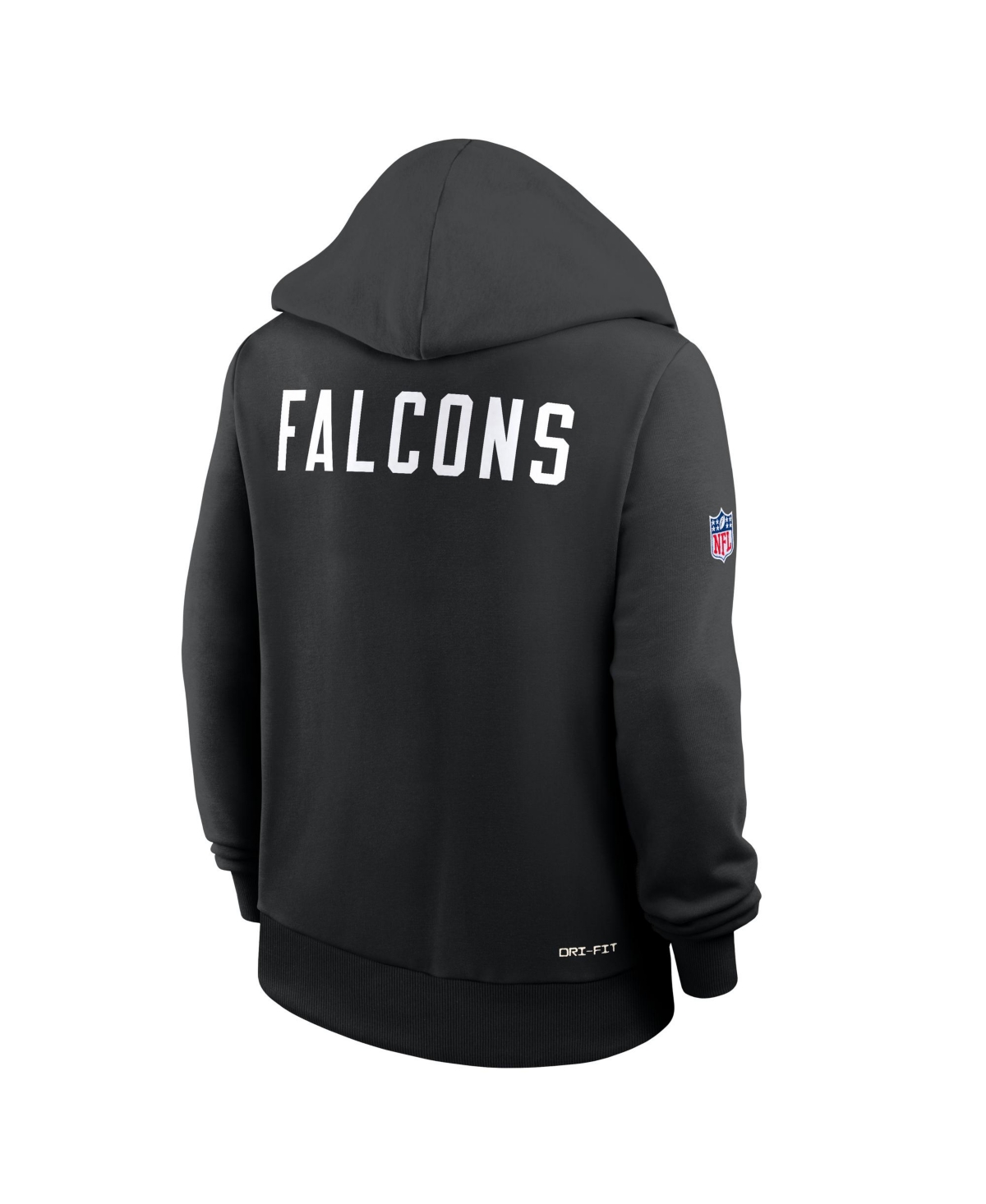 Nike Women's Black Atlanta Falcons Throwback Sideline Standard Issue Dri-fit Hoodie
