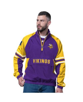Starter - Men's Purple Minnesota Vikings Prospect Half-Zip Pullover