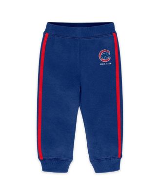 Newborn 2-Piece Royal Chicago Cubs Fleece Crewneck and Pants Set