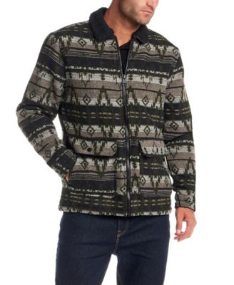 Men's Berber Lined Zip Front Rancher Jacket
