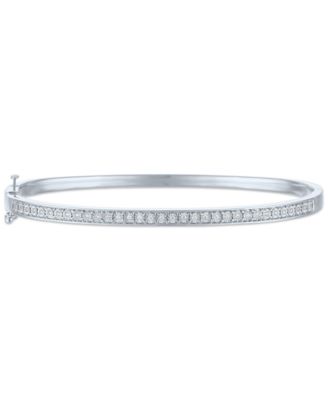 2-Pc. Diamond Bangle Bracelet Set (1/5 ct. t.w.) in Sterling Silver