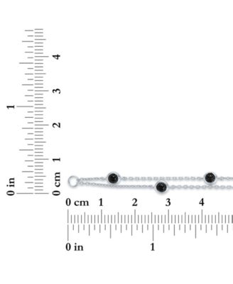 Black Diamond Bracelet (1/4 ct. t.w.) in Sterling Silver