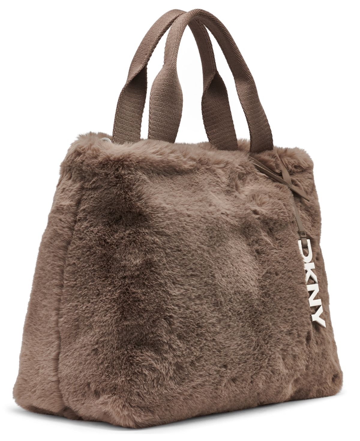 Dkny Roni Medium Snap Closure Satchel Bag In Brown