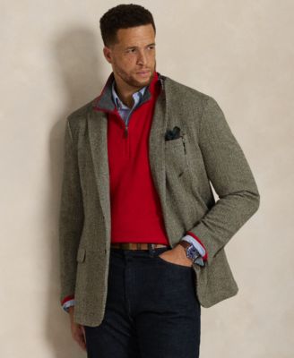 Men's Big & Tall Estate-Rib Quarter-Zip Pullover Sweater