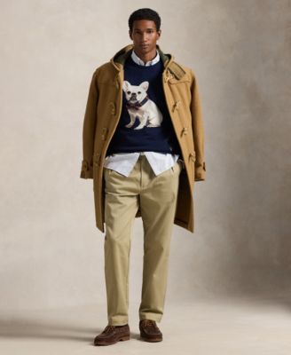 Men's Dog-Intarsia Cashmere Sweater