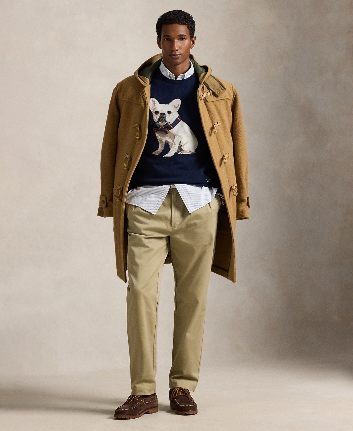 Polo Ralph Lauren Men's Dog-intarsia Cashmere Sweater In Blue