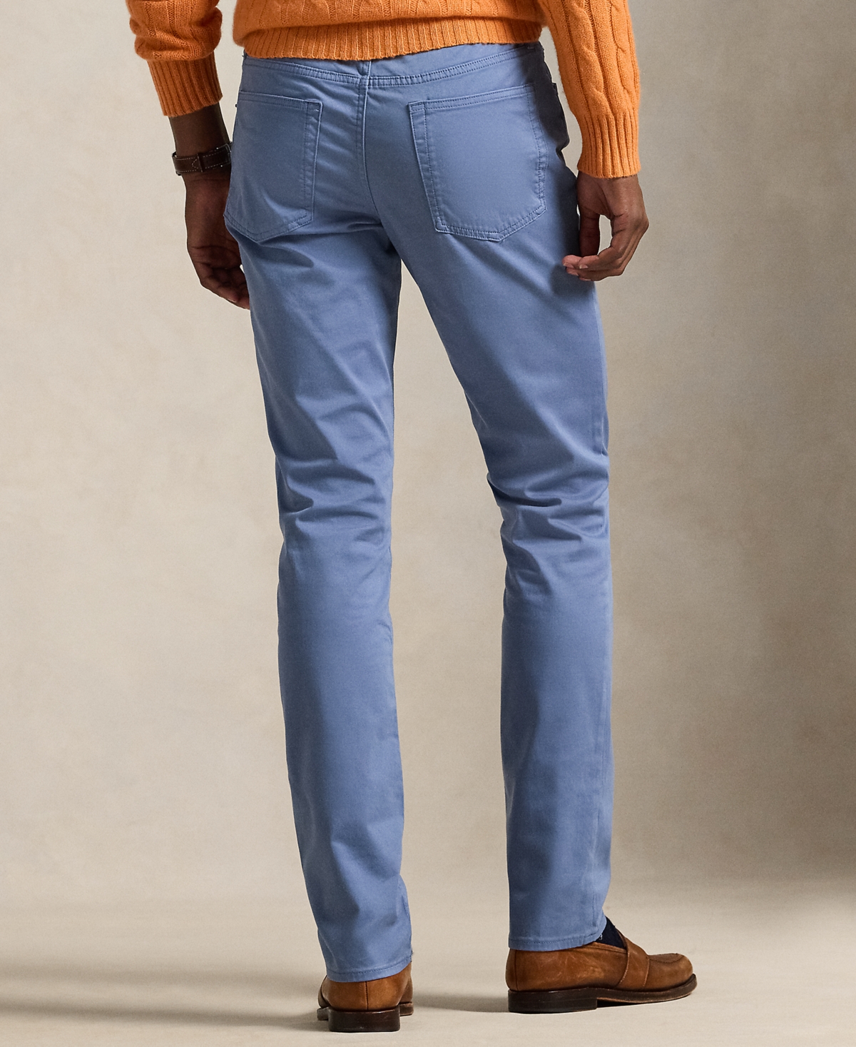 Polo Ralph Lauren Men's Varick Slim Straight Stretch Sateen Pants In Blue