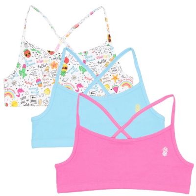 Big Girls Crossback Bralette 3 Pack Bralette