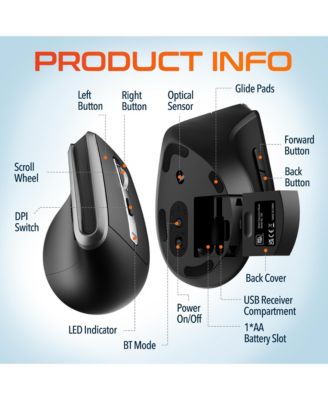 G20 Wireless Ergonomic Keyboard & Optical Vertical Mouse Set (DKMKITERG20-WB)