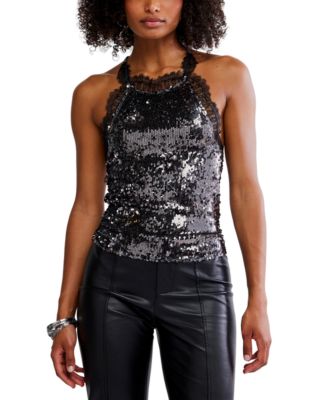 Free People - Women's Take Me Away Sequin Detail Cami Top