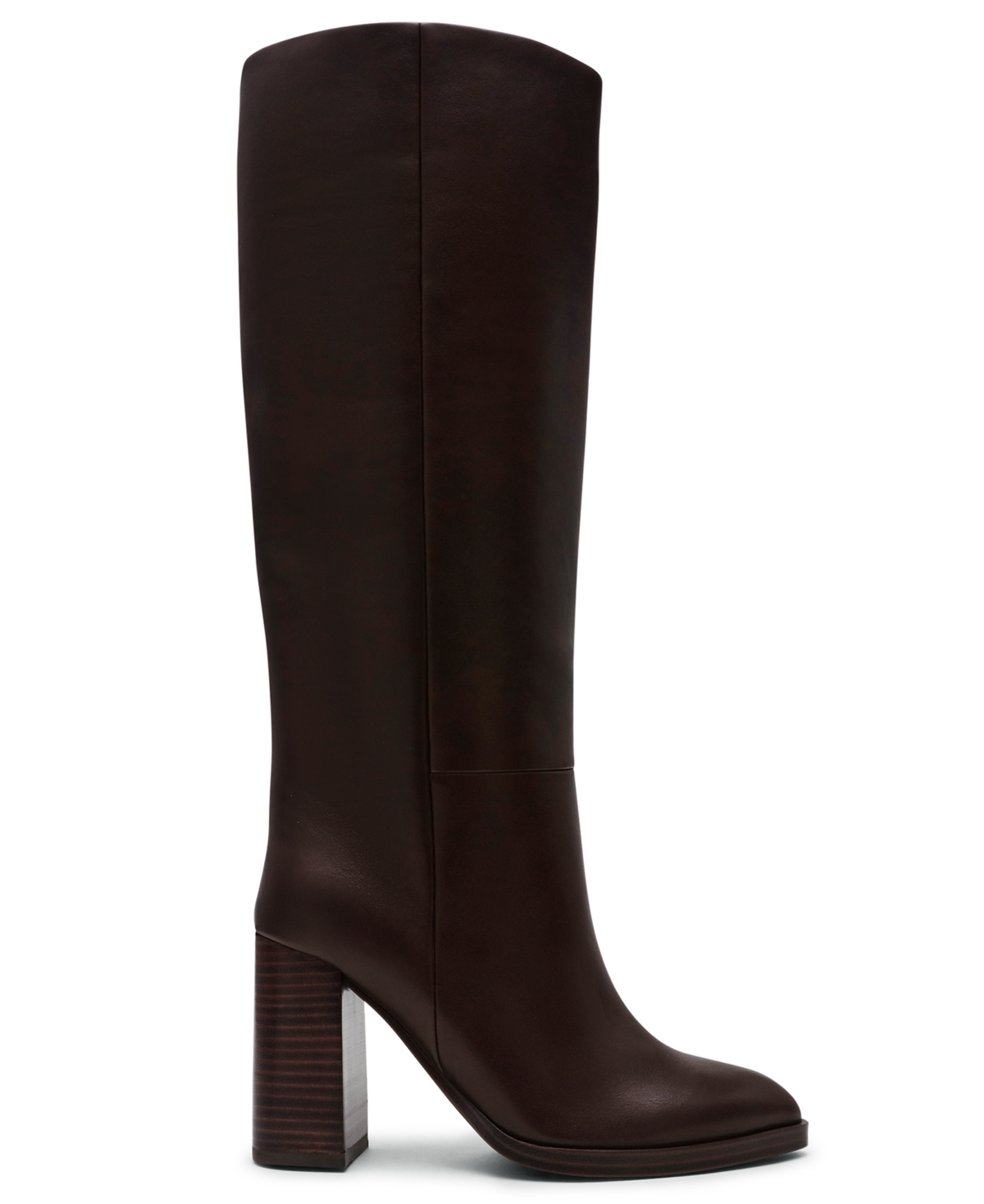Dv Dolce Vita Women's Bardonny Wide-calf Tall Block Heel Dress Boots In Brown