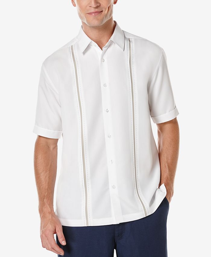 Cubavera - Men's Contrast Stitch Short-Sleeve Shirt
