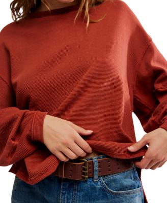 Women's Total Eclipse Ribbed Dolman-Sleeve T-Shirt