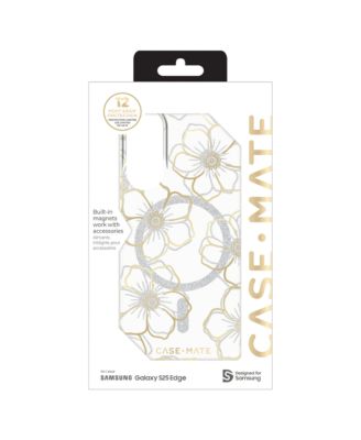 Floral Gems Case with Magnet for Samsung Galaxy S25 Edge